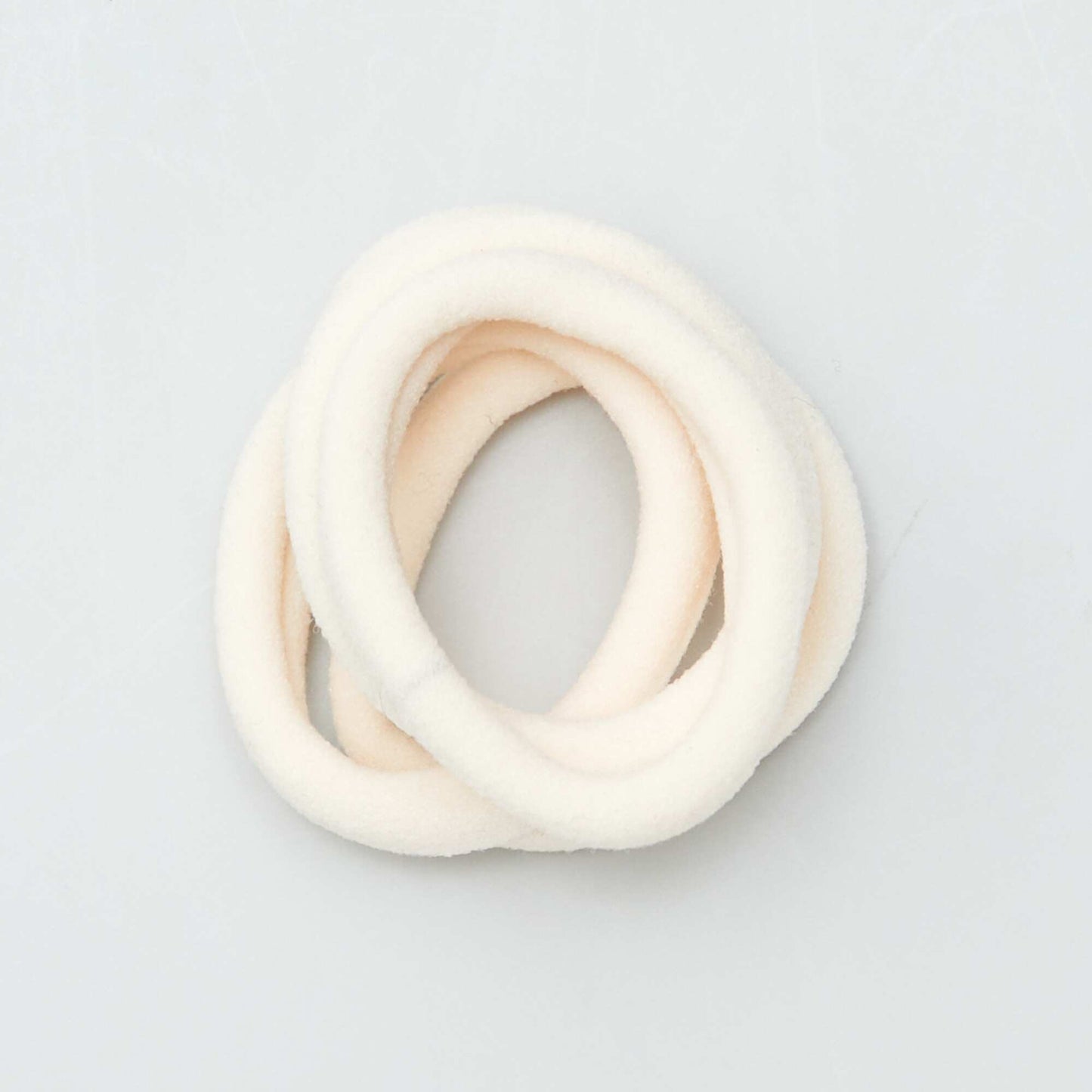 Pack de 10 gomas para el pelo BEIGE