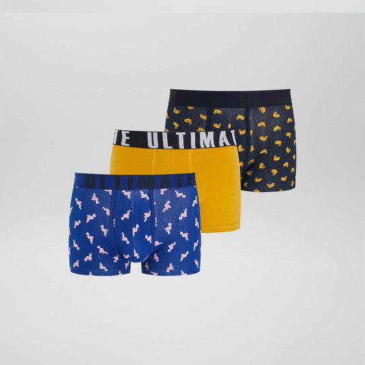 Pack de 3 boxers de fantasía AZUL