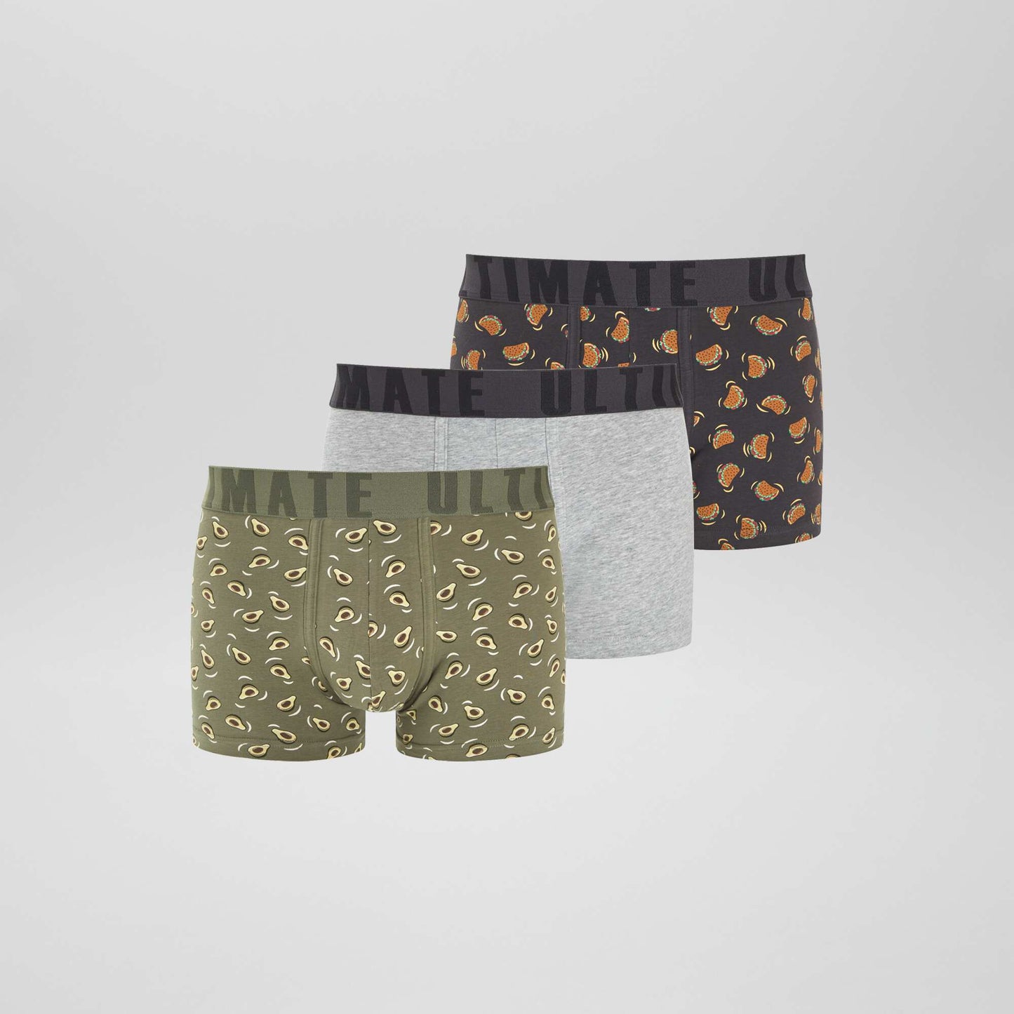 Pack de 3 boxers de fantasía VERDE
