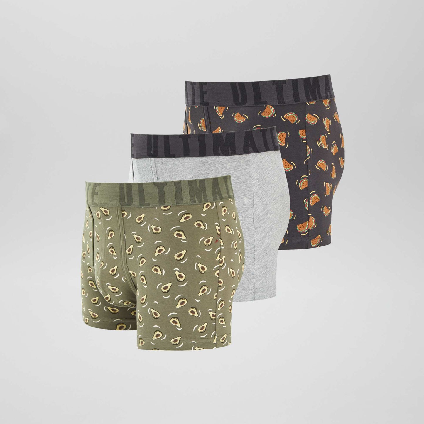 Pack de 3 boxers de fantasía VERDE
