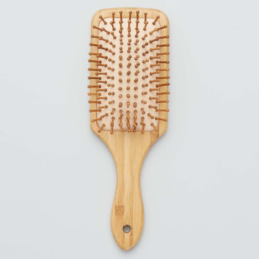 Cepillo con púas de madera BEIGE