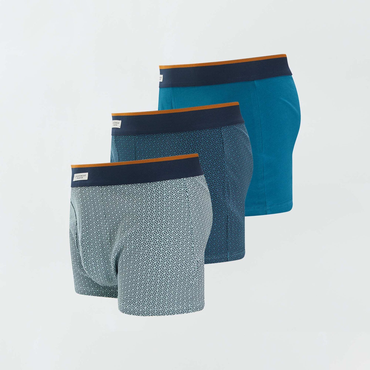 Pack de 3 bóxers de algodón VERDE
