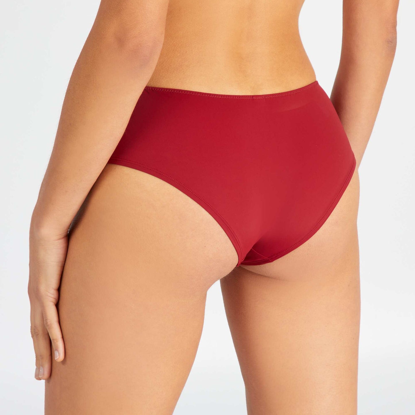 Culotte de microfibra y encaje ROJO