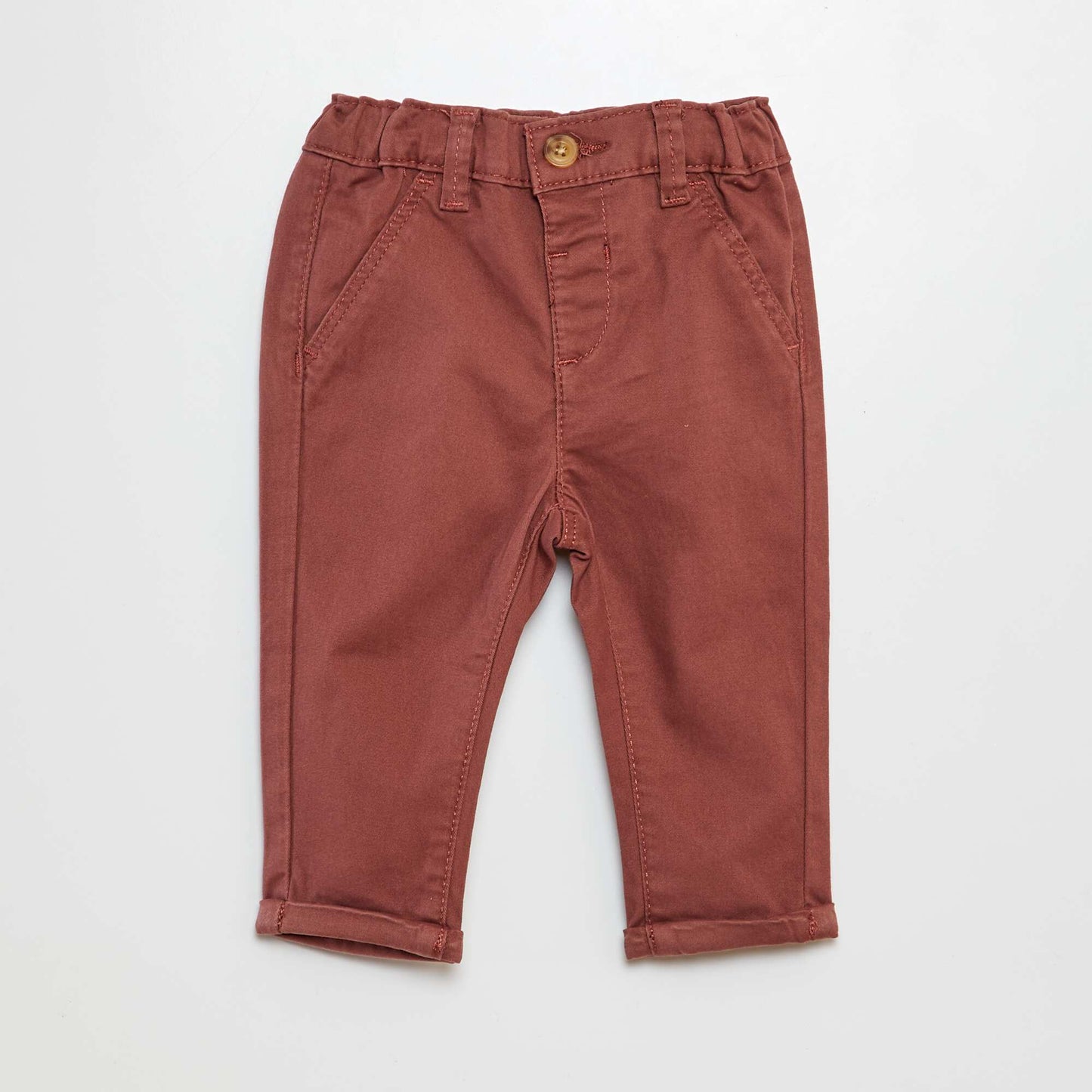 Pantalón chino liso ROSA