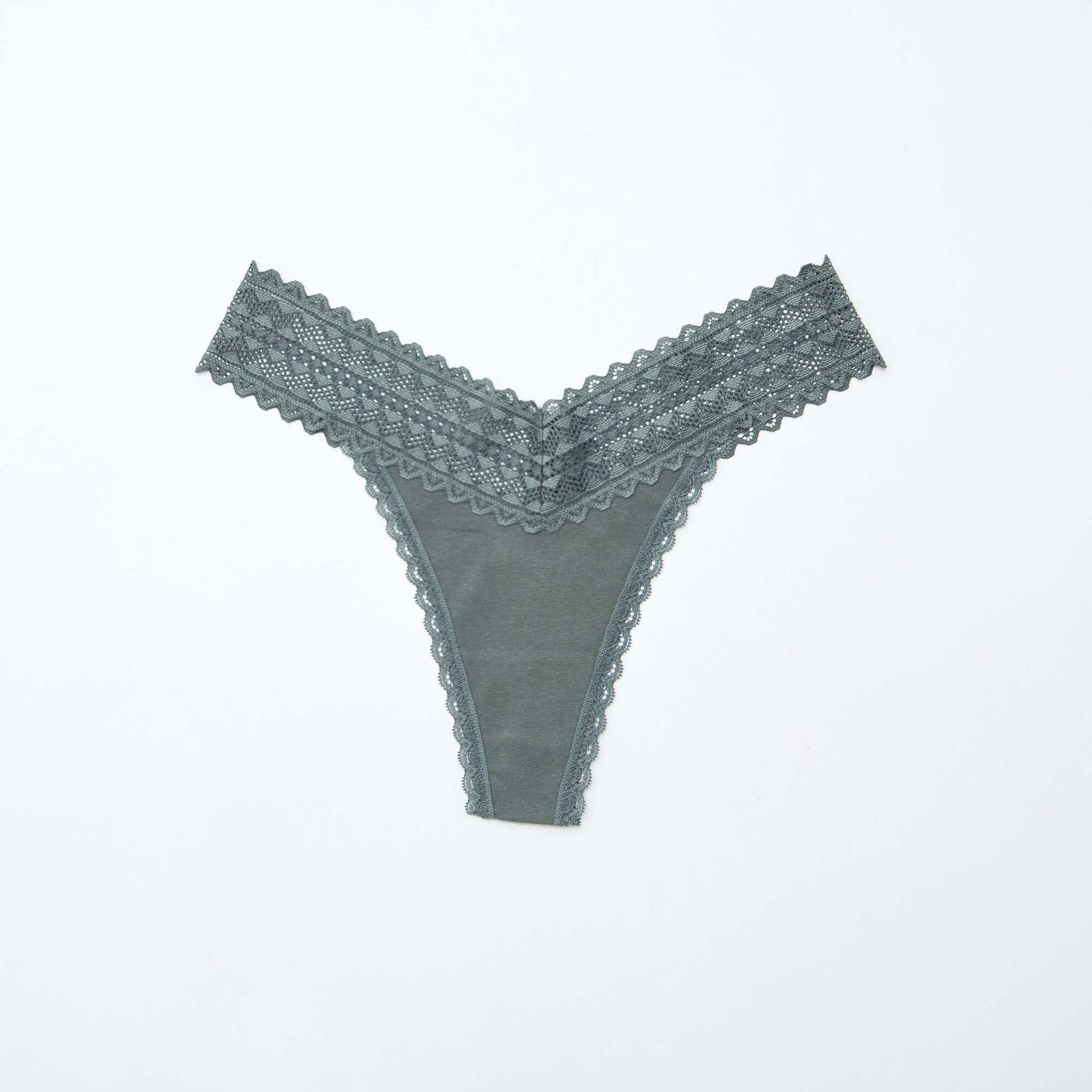 Pack de 3 tangas de algodón y encaje ROSA