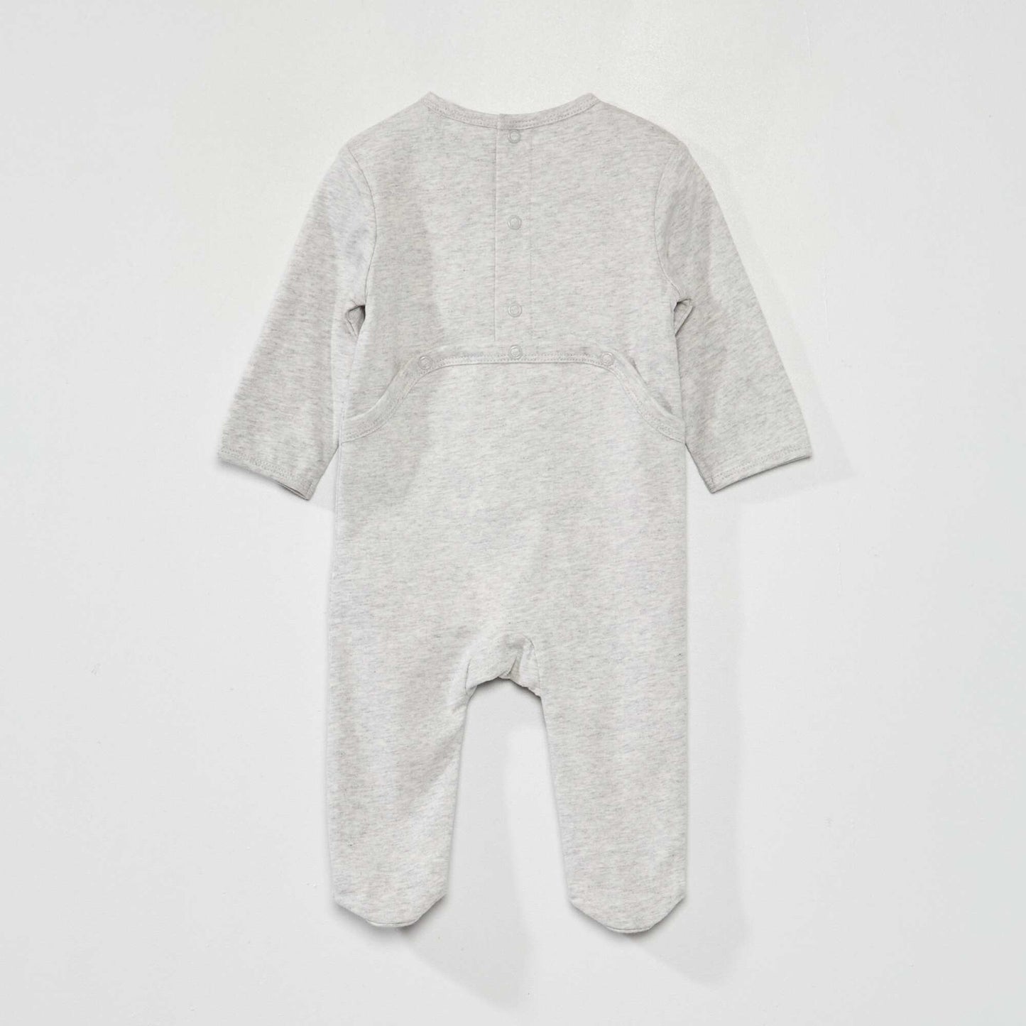 Pijama de punto con estampado GRIS