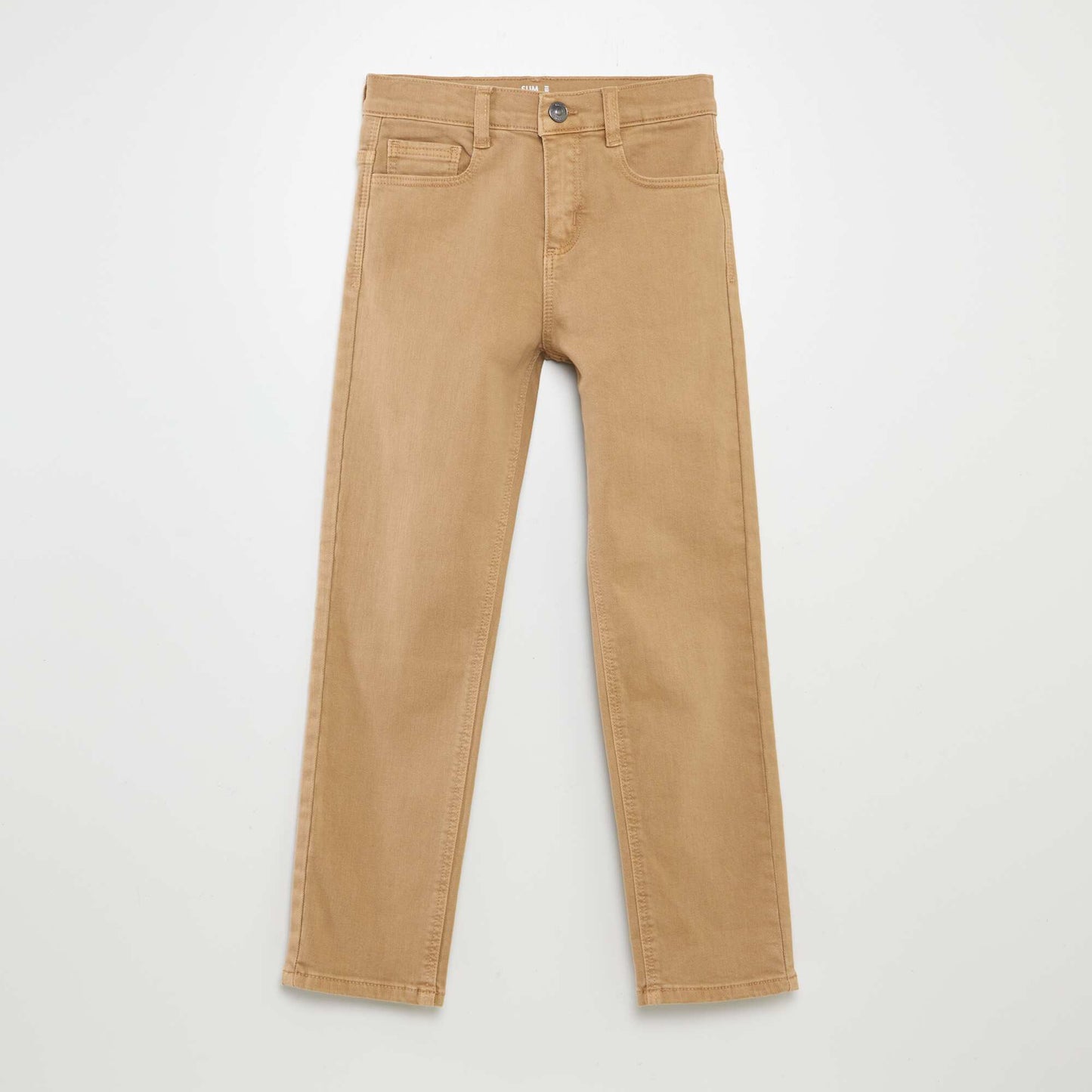Jean slim con 5 bolsillos BEIGE