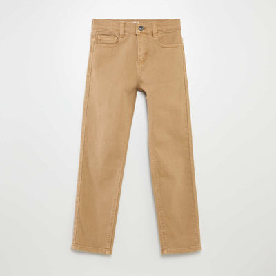 Jean slim con 5 bolsillos BEIGE