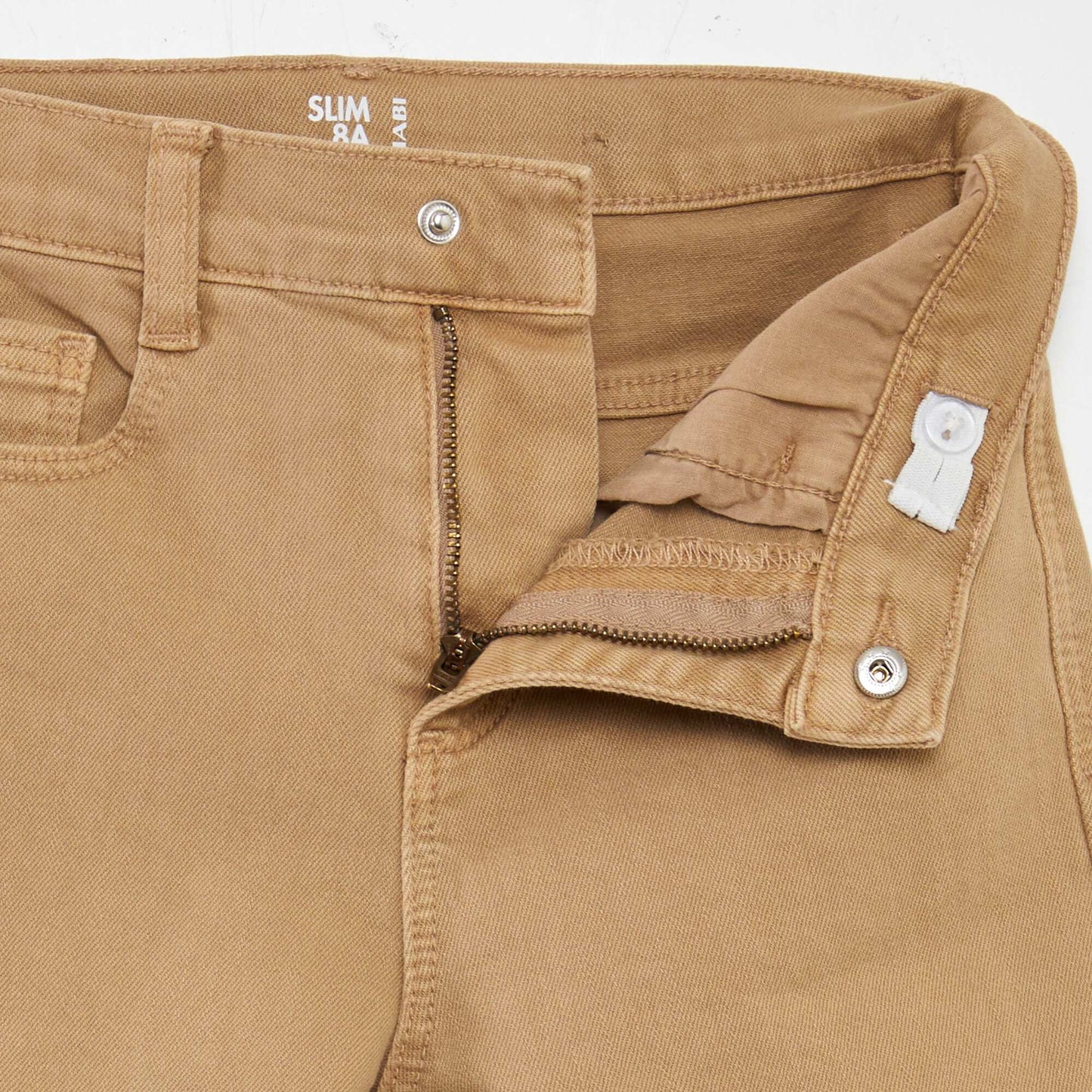 Jean slim con 5 bolsillos BEIGE