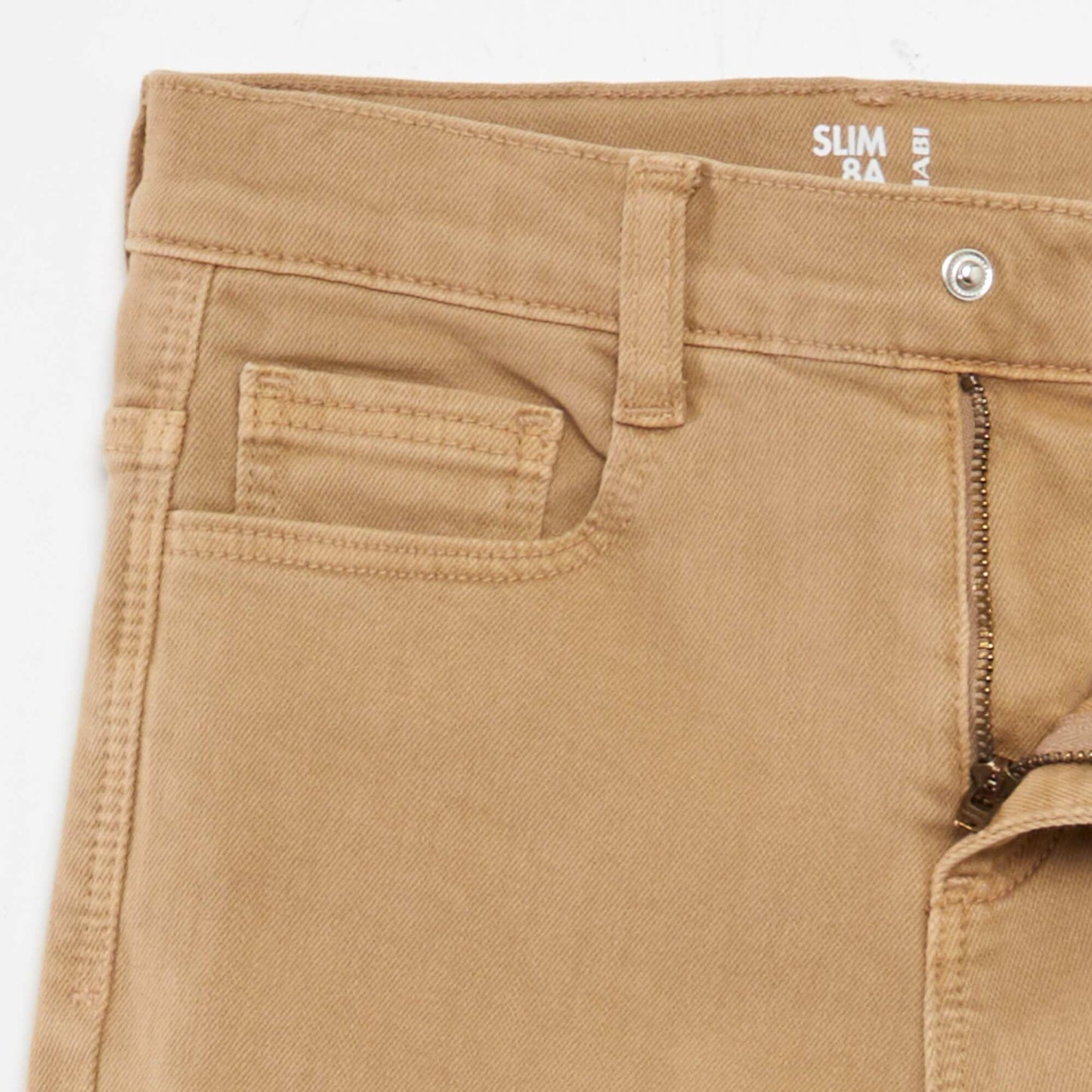 Jean slim con 5 bolsillos BEIGE