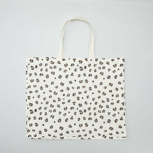Tote-bag XXL de tela BEIGE