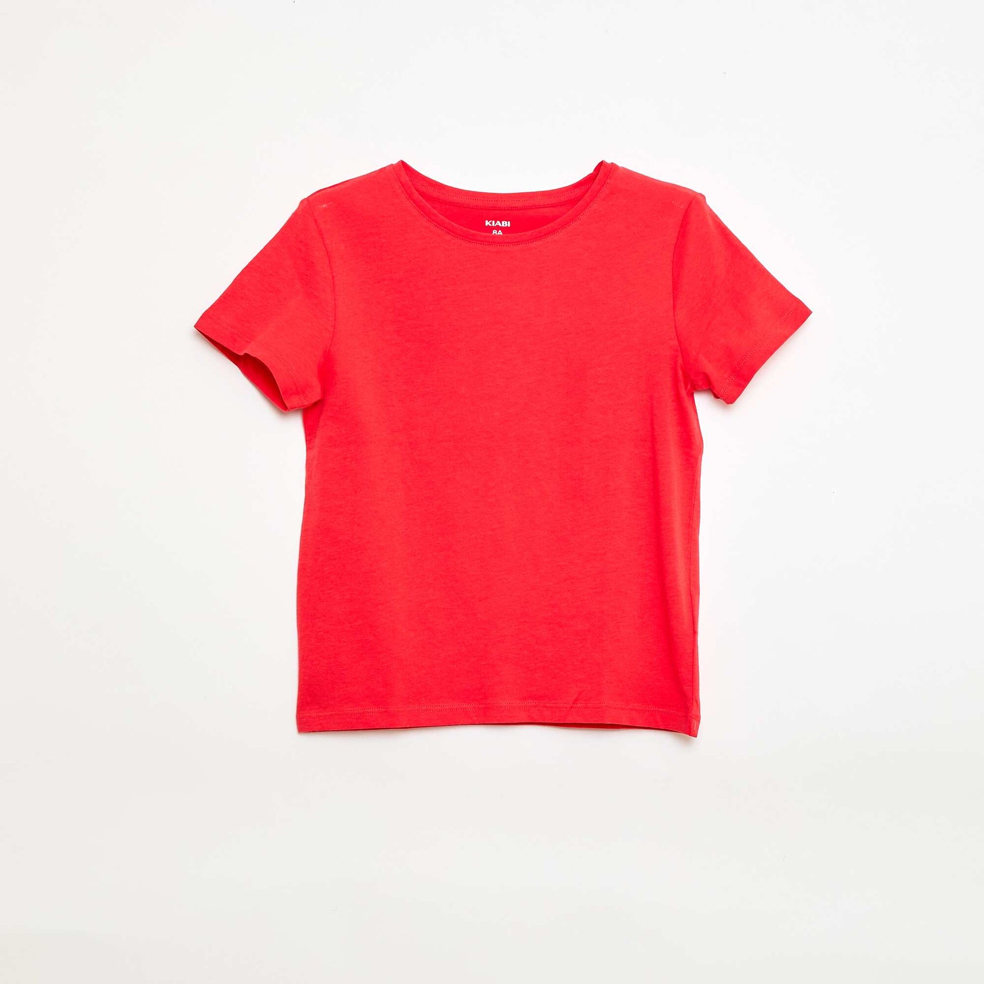 Camiseta de punto lisa ROJO