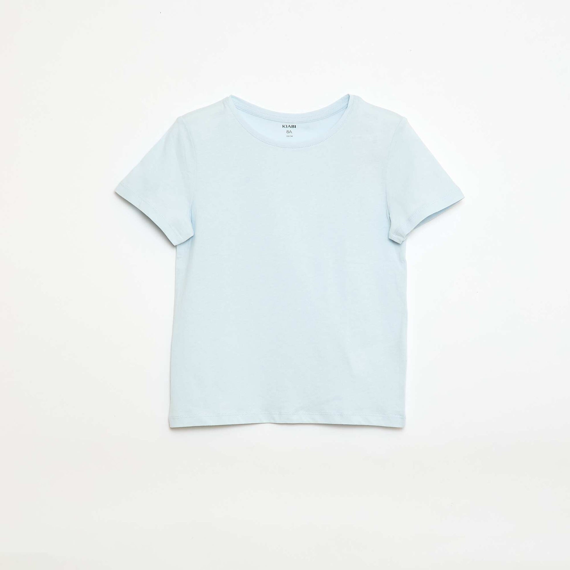Camiseta de punto lisa AZUL