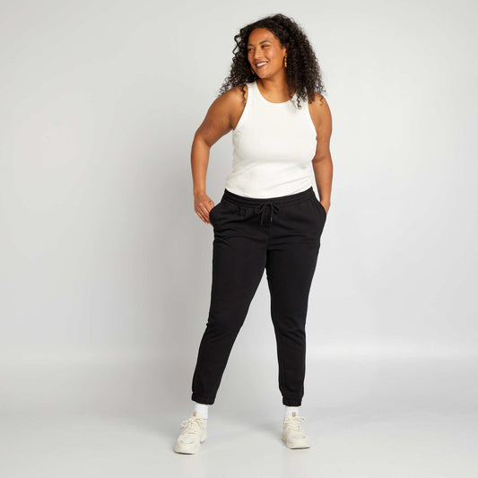 Pantalón de jogging de felpa NEGRO