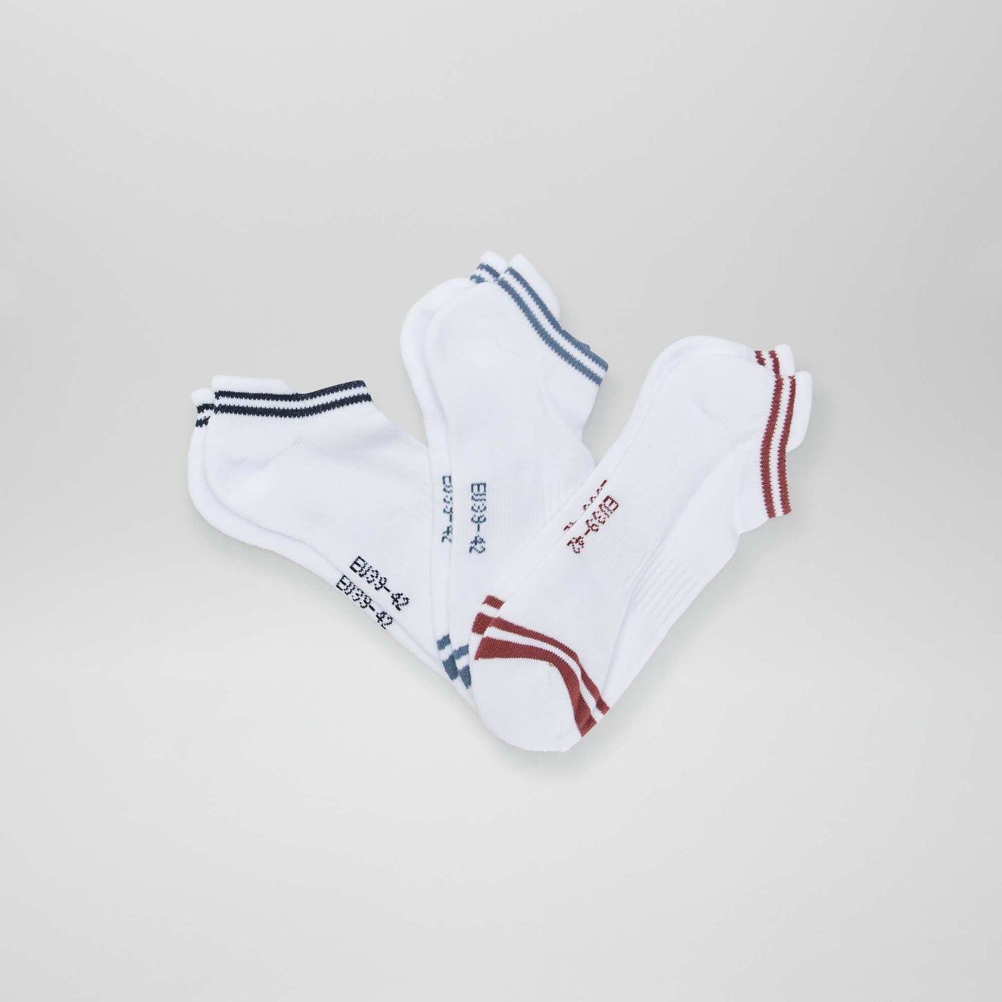 Medias de deporte invisibles - Pack de 3 BLANCO