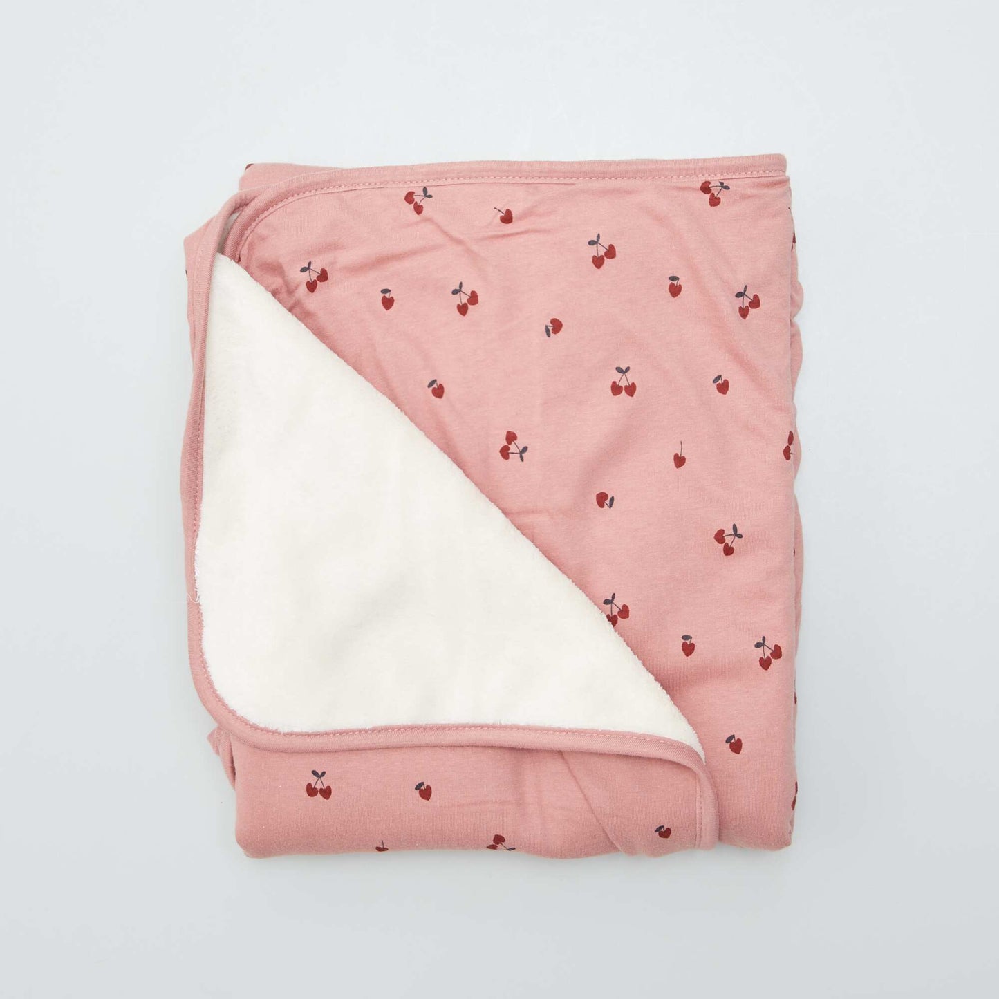 Manta de punto 'flores' ROSA