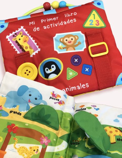 Mi primer libro tela actividades con animales