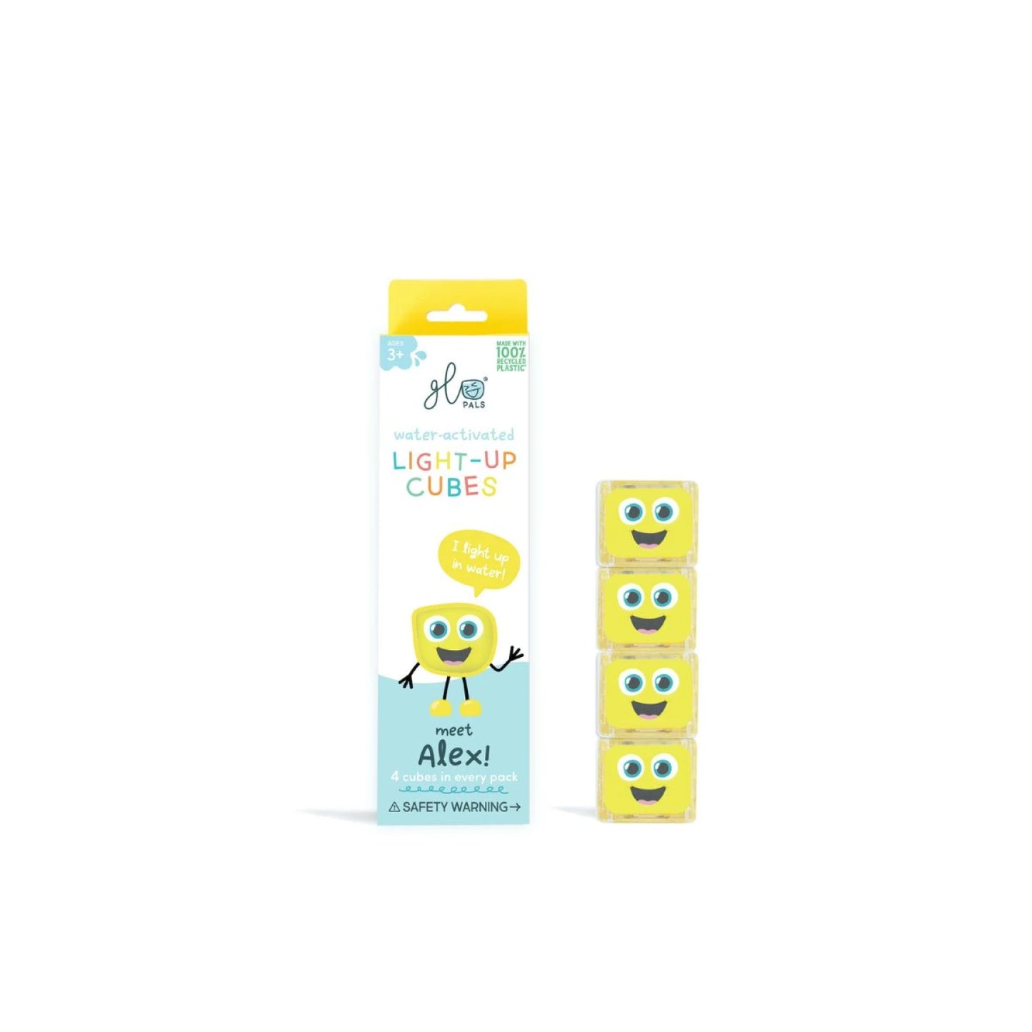 Set de 4 cubos Amarillo - Juegos sensoriales