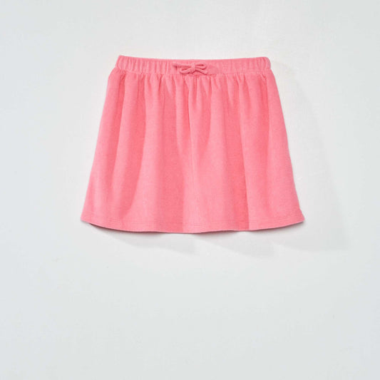 Minifalda de rizo rosa