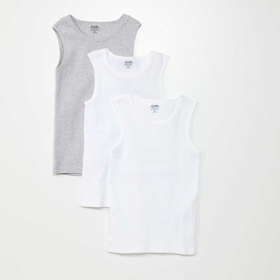 Pack de 3 camisetas de tirantes AZUL