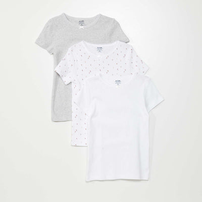 Pack de 3 camisetas BLANCO