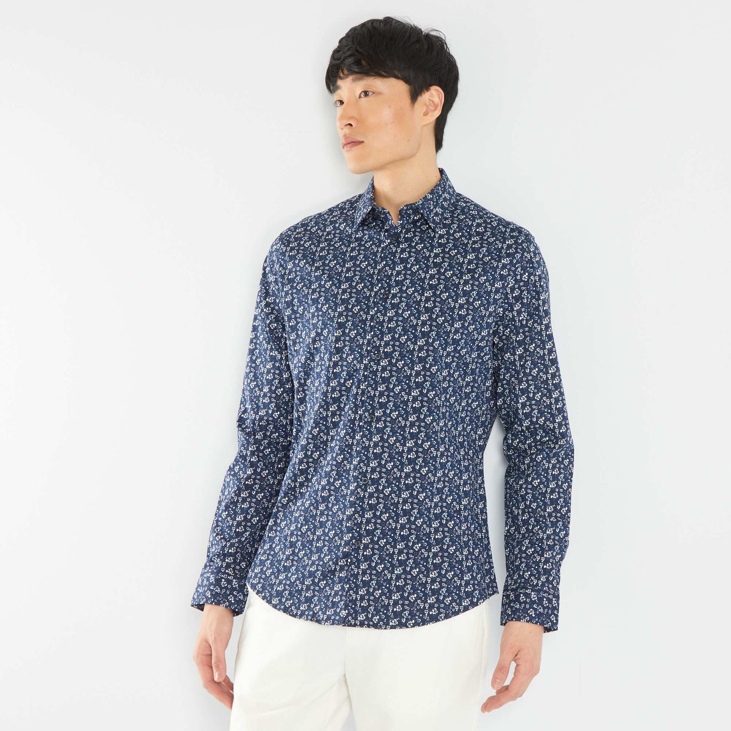 Camisa con estampado AZUL