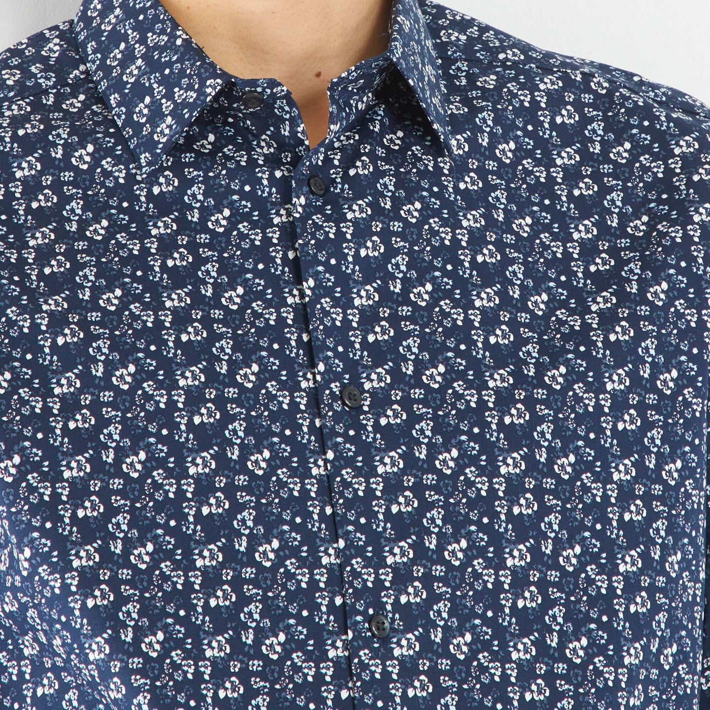 Camisa con estampado AZUL