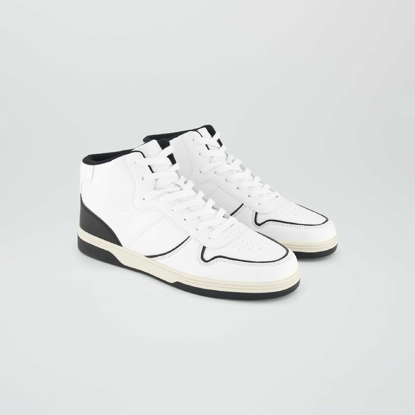 Zapatillas deportivas altas bicolores blanco