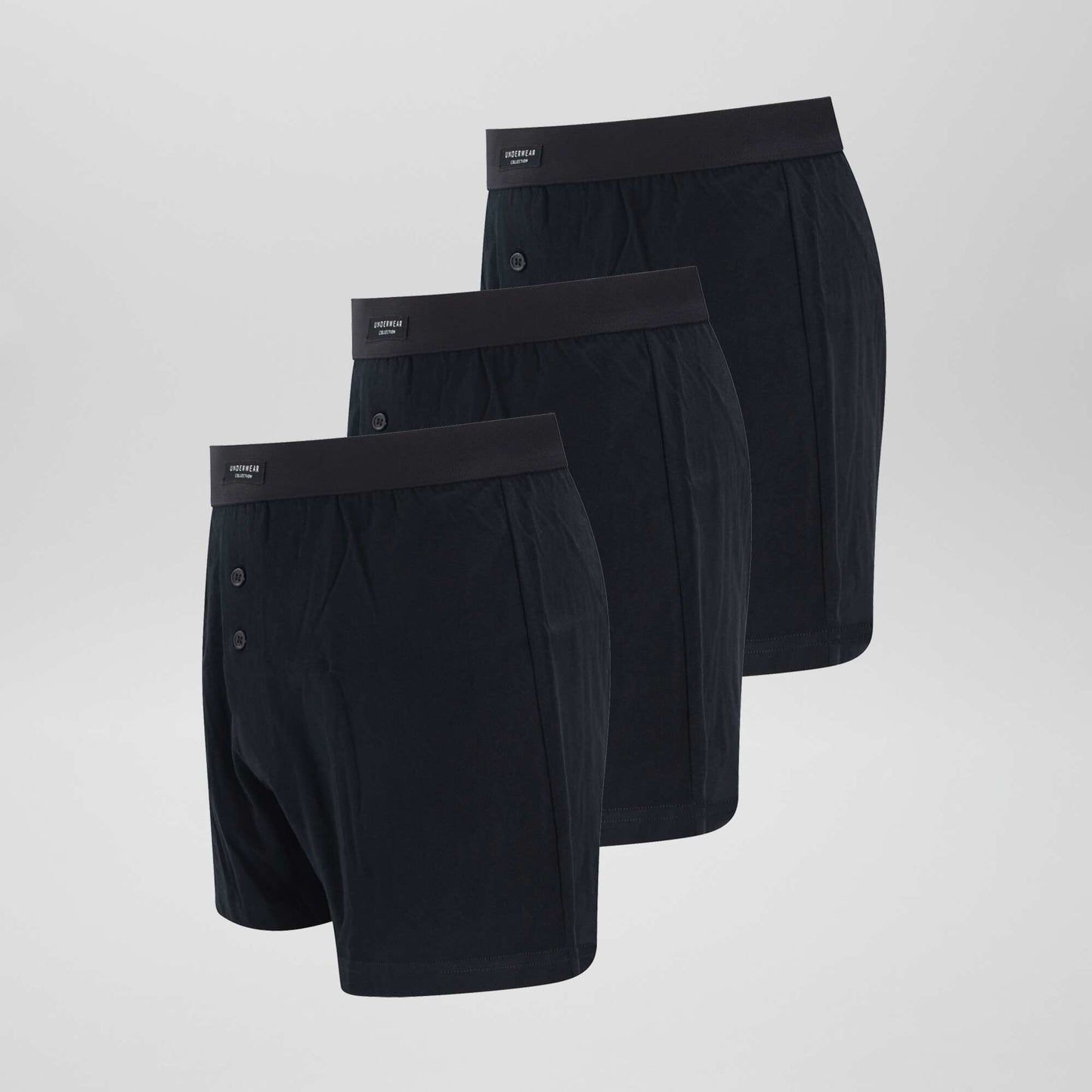 Pack de 3 boxers lisos NEGRO