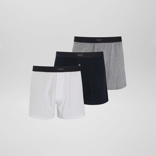 Pack de 3 boxers lisos GRIS