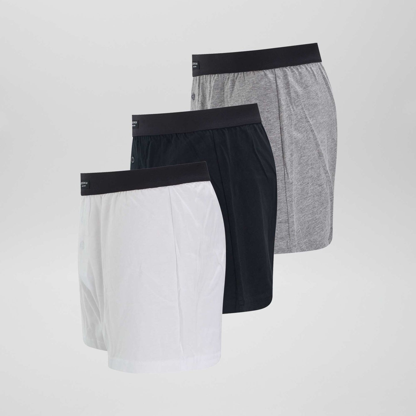 Pack de 3 boxers lisos GRIS