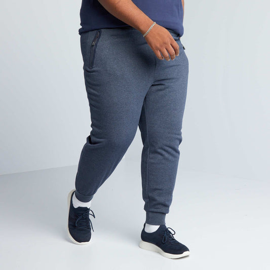 Pantalón de jogging con cintura elástica azul gris