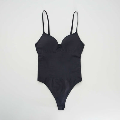 Body de microfibra negro