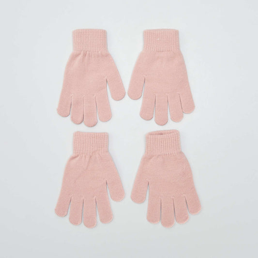 Pack de 2 pares de guantes ROSA