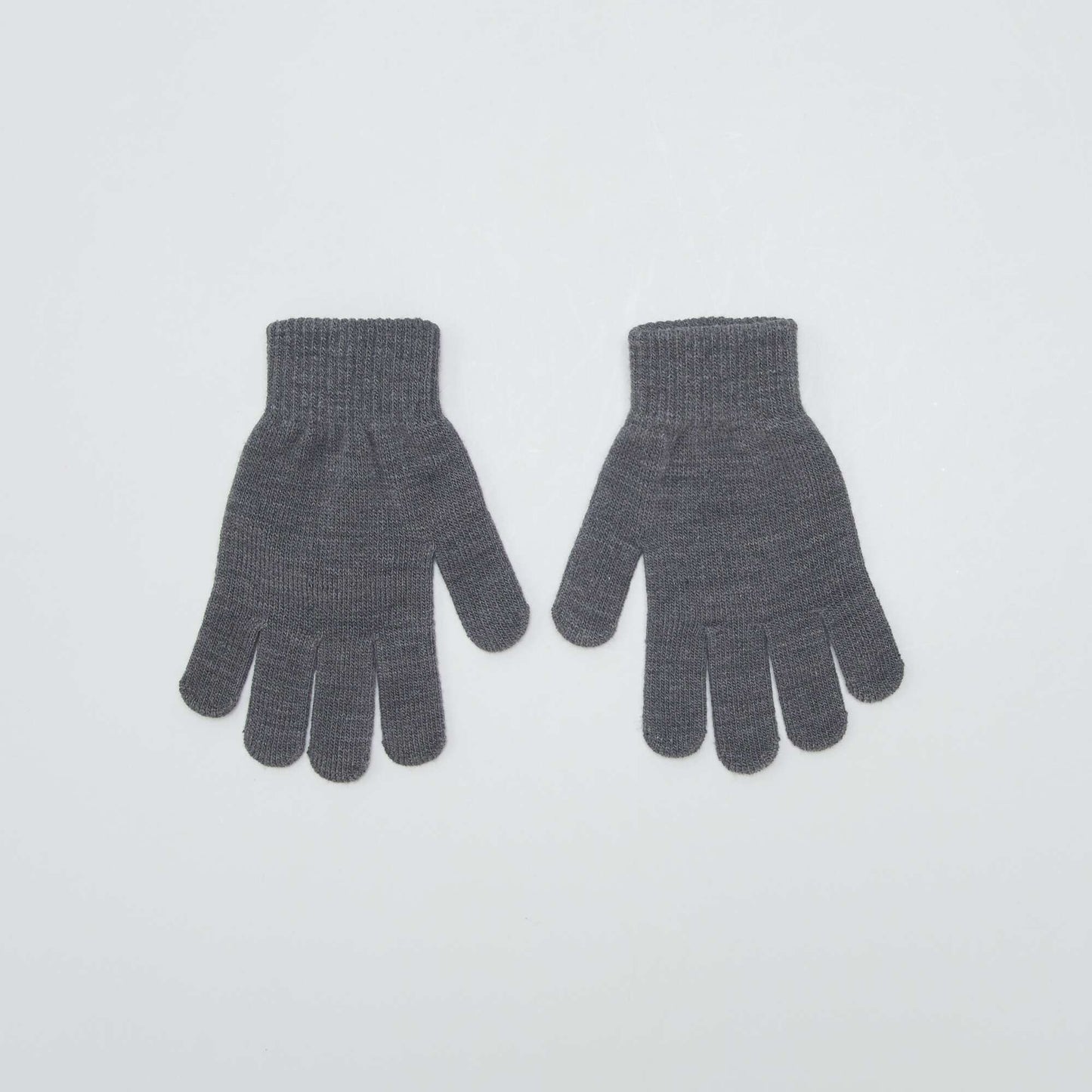 Pack de 2 pares de guantes GRIS MEDIO1