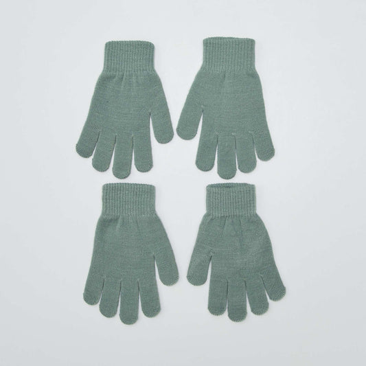Pack de 2 pares de guantes VERDE