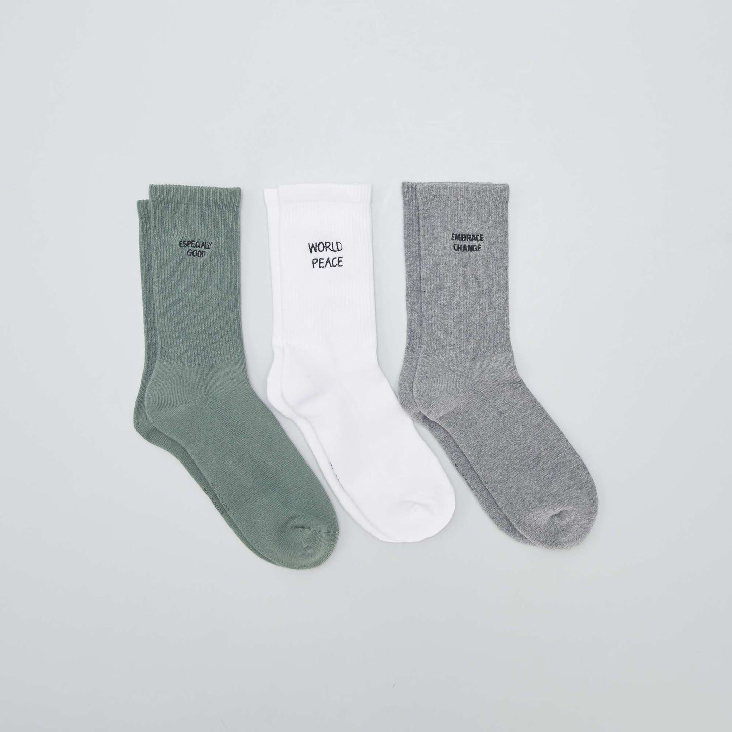 Pack de 3 medias con mensaje KAKI