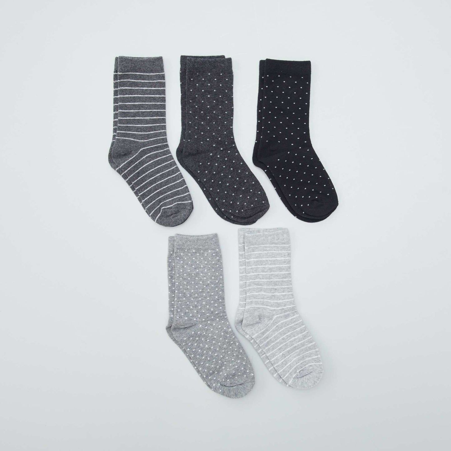 Pack de 5 pares de medias GRIS