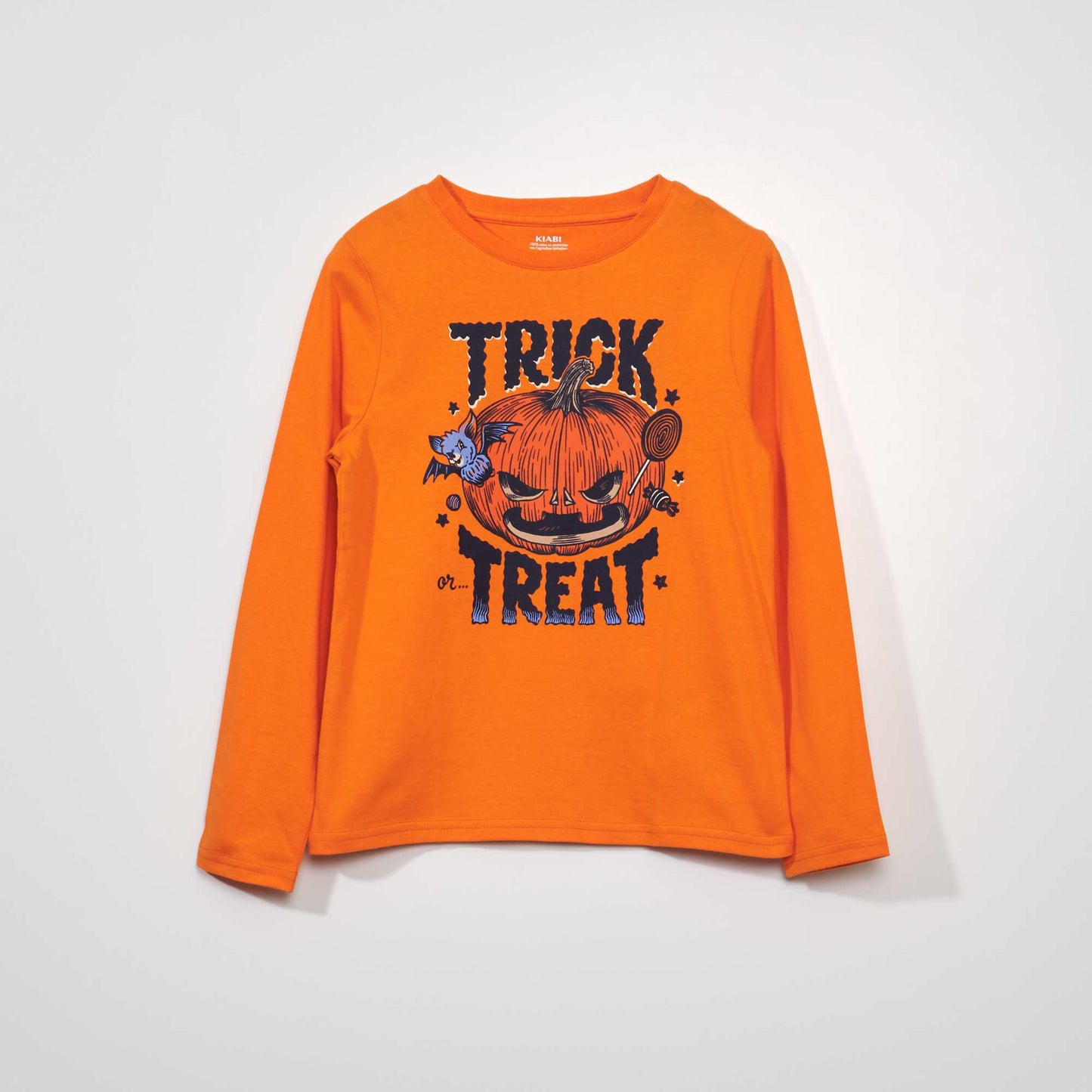 Camiseta estampada 'Halloween' NARANJA