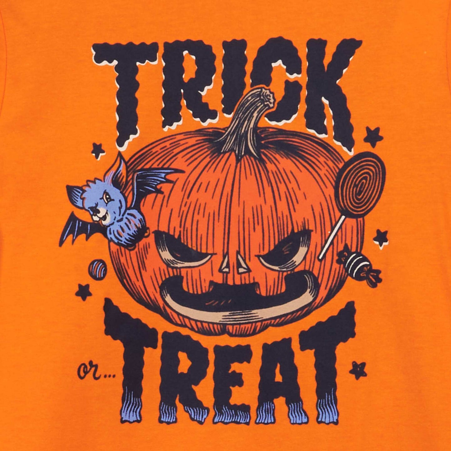 Camiseta estampada 'Halloween' NARANJA