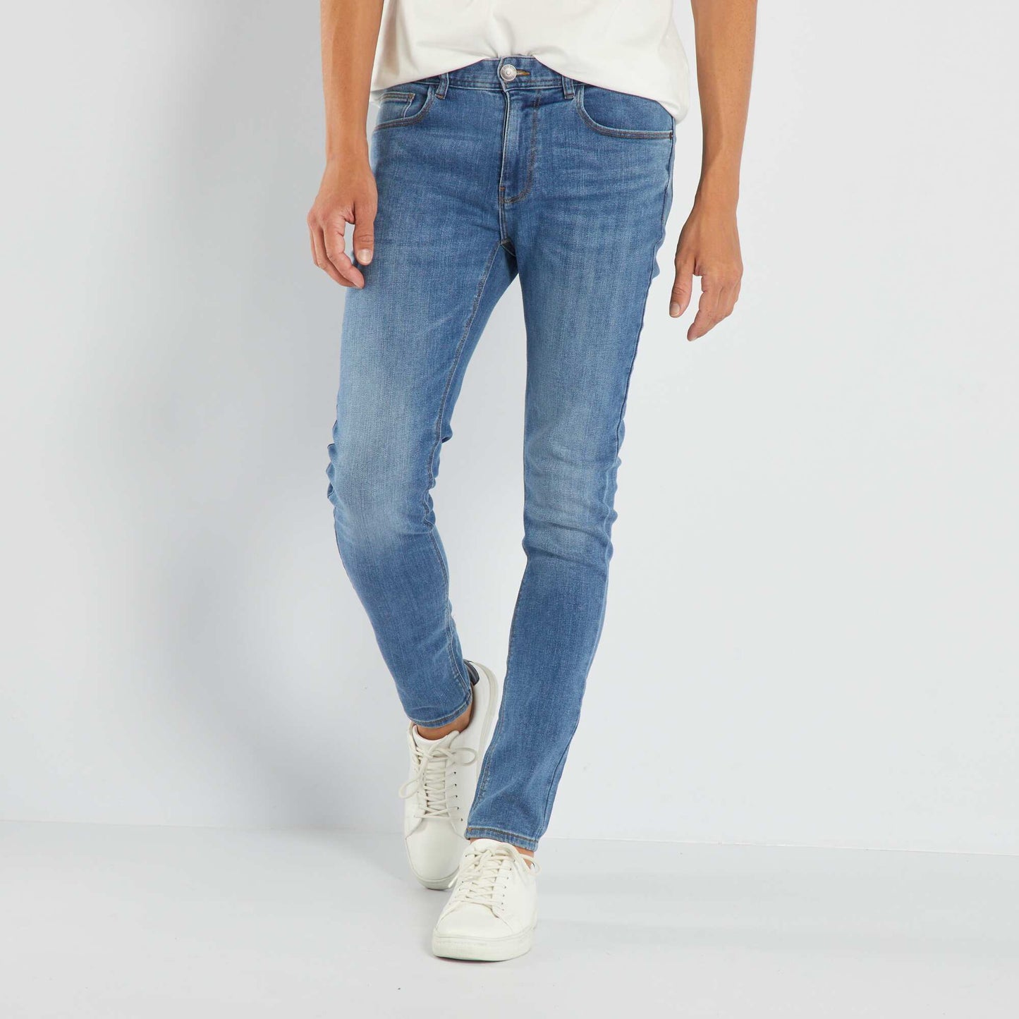 Jean skinny con 5 bolsillos - L32 AZUL