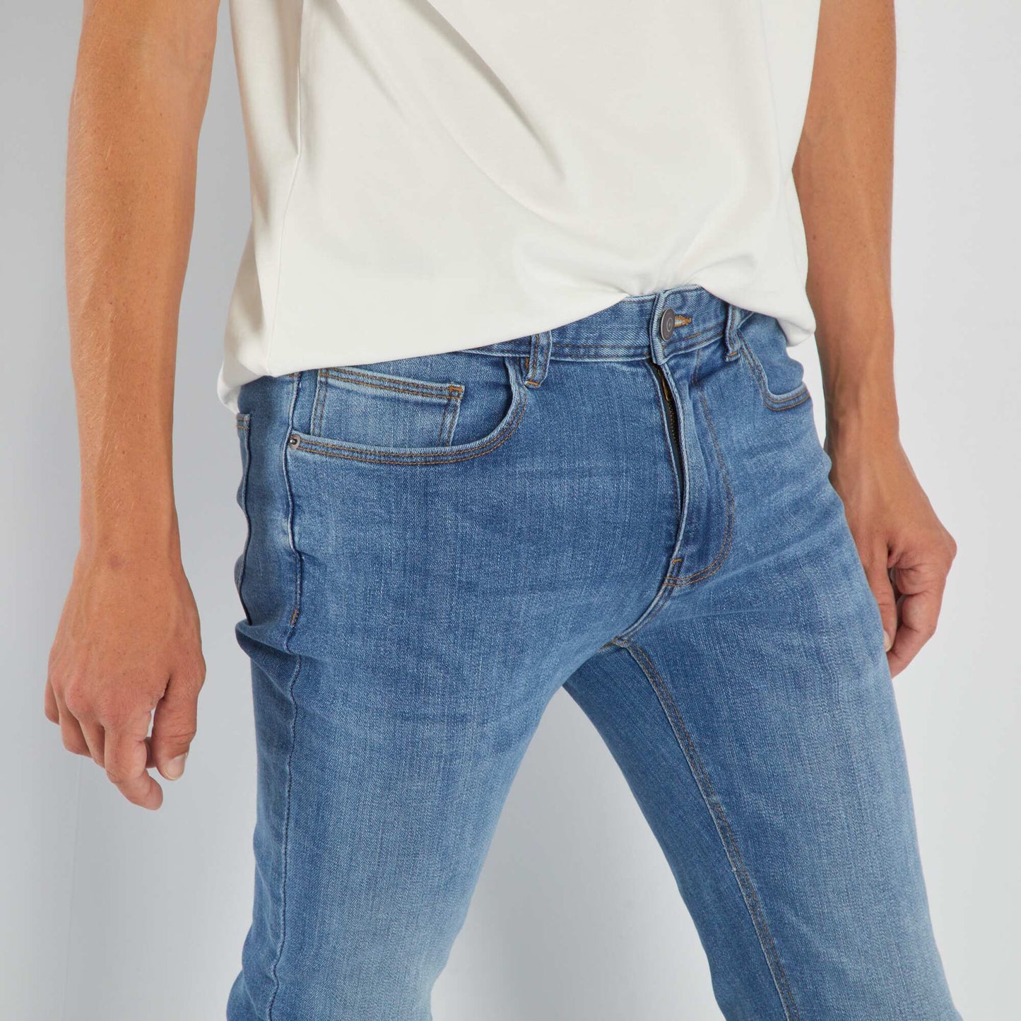 Jean skinny con 5 bolsillos - L32 AZUL