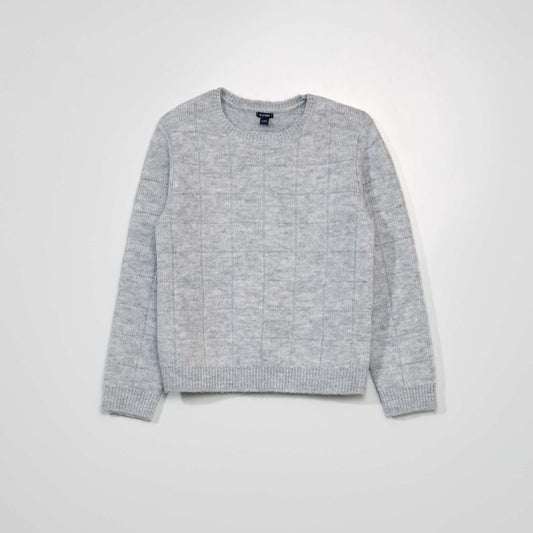 Sweater de punto de manga larga GRIS