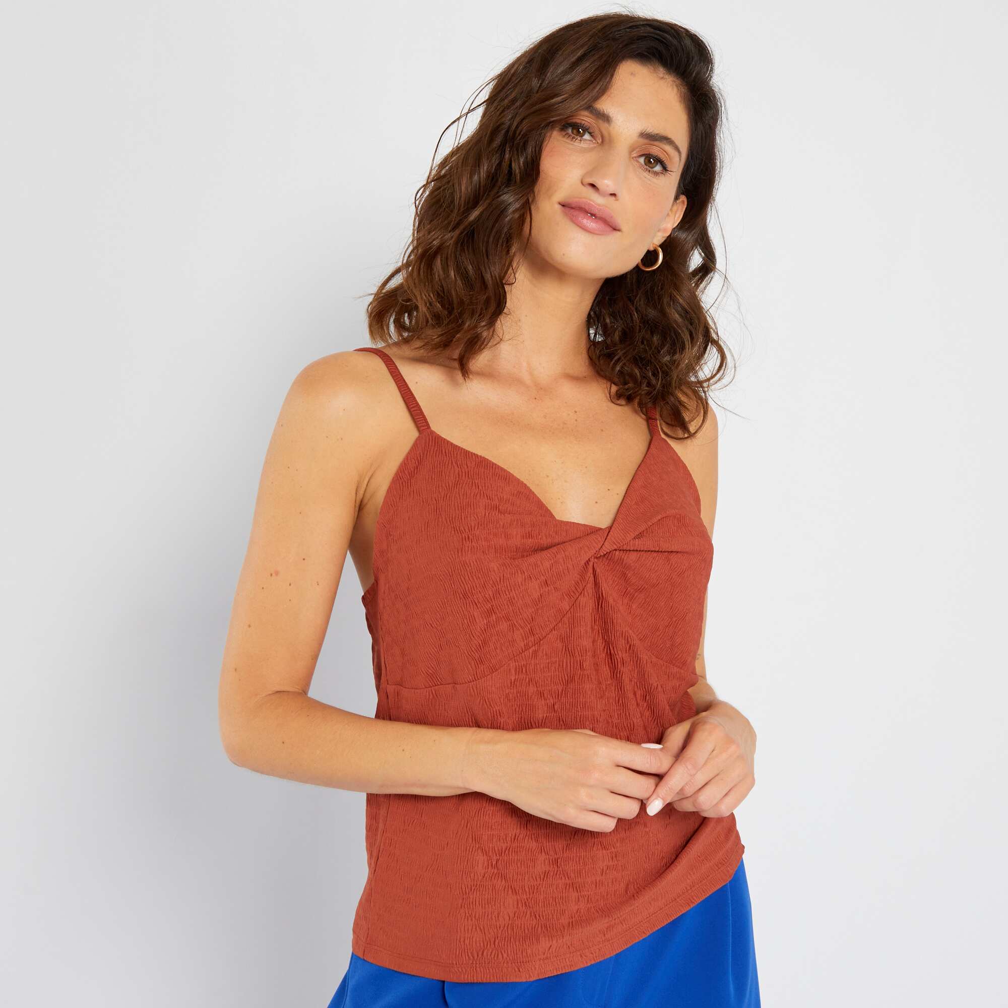 Camiseta tirantes online marron