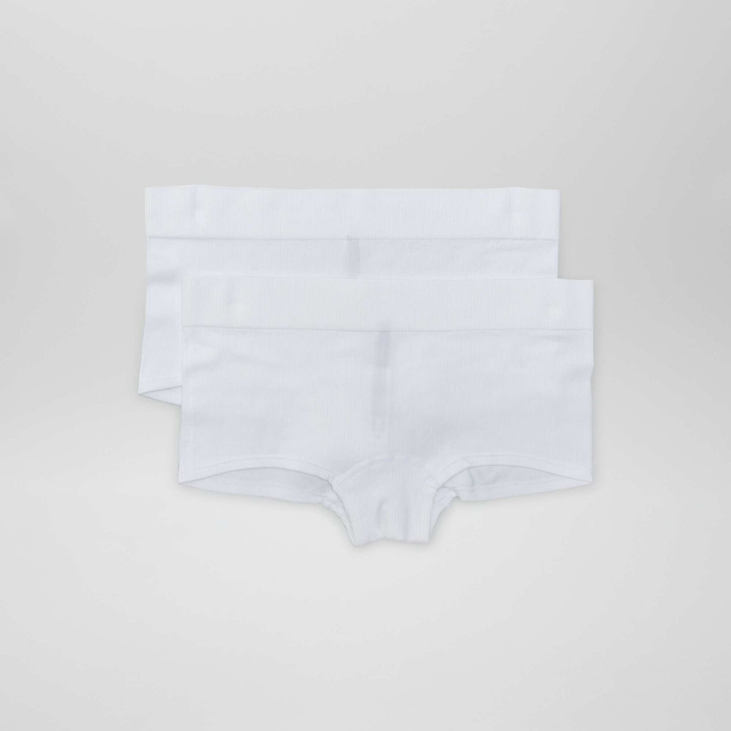 Pack de 2 culotes de canalé BLANCO