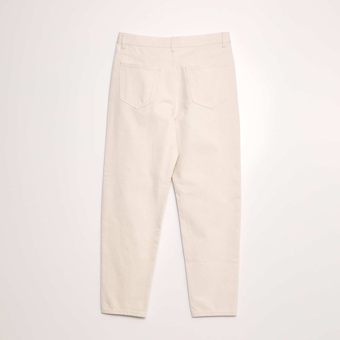 Pantalón jean relaxed BEIGE