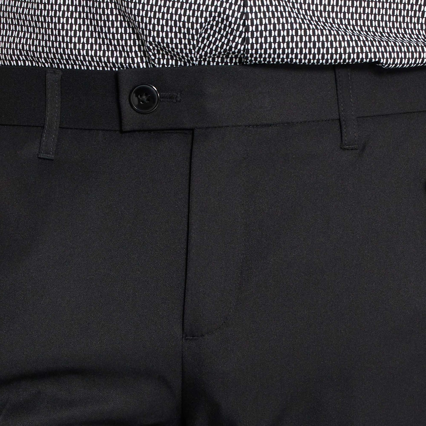 Pantalón de traje slim negro