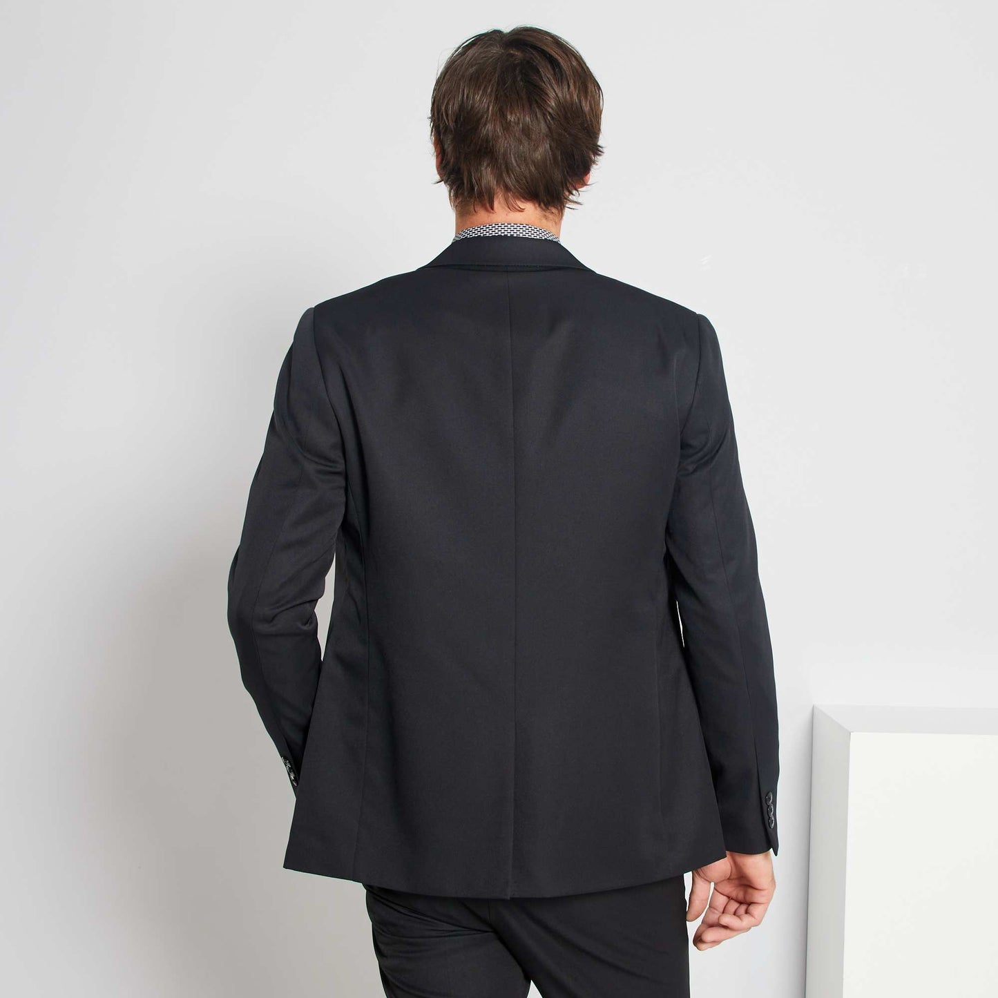 Blazer de corte recto negro