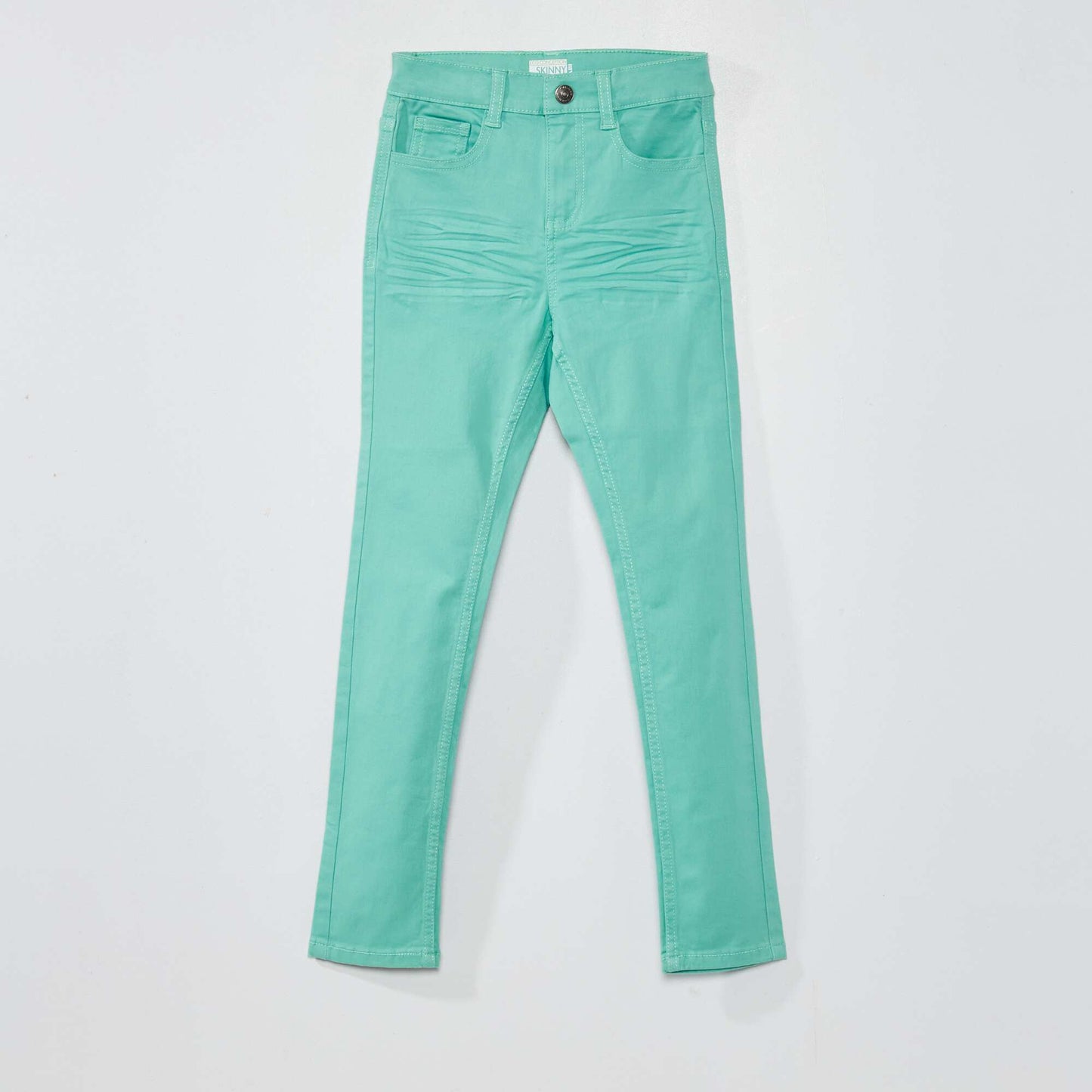 Pantalon skinny con cinco bolsillos Verde