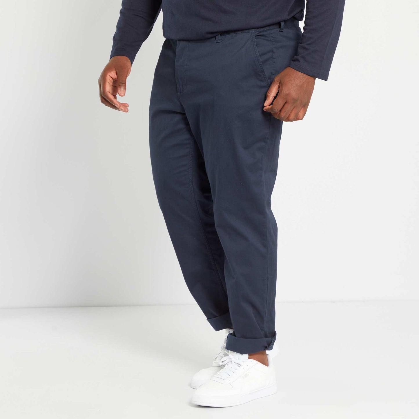 Pantalón chino slim L32 AZUL